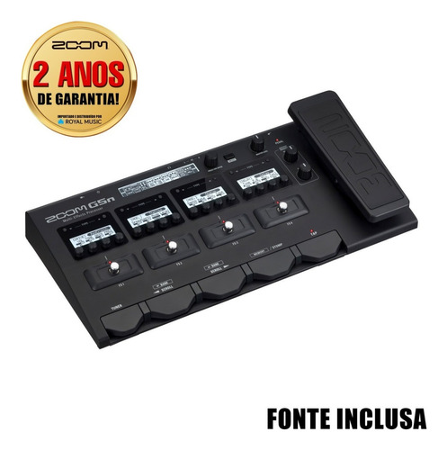 Pedal de efeito Zoom G5