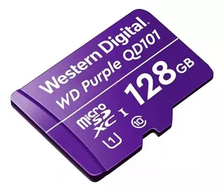 Memoria Microsd Wd Purple 128gb C10 Camaras De Vigilancia