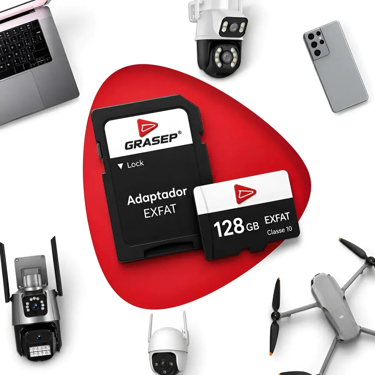 Cartão Memória 128gb P/câmera Wifi Ip Icsee Yoosee