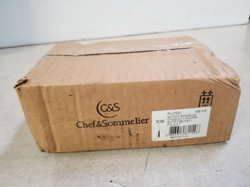 Box Of 36 Chef & Sommelier Fl227 Fluted 6 1/2  18/10 Ext Mme