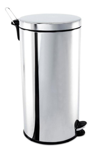 Lixeira Inox 30l Lixeira Com Pedal E Cesto Removível Brinox