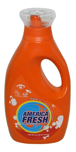 Imagen 1 de 9 de Detergente Liquido America Fresh, Fragancia Original, 1 L