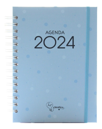 Agenda Azul Anillada 2023-2024 / Una Hoja Por Día.