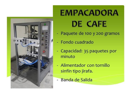 Empacadora Automaticas Para Cafe