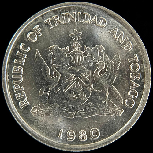 Trinidad Y Tobago, 10 Cents, 1980. Sin Circular (Usado)