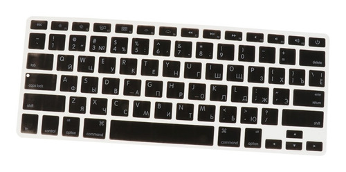 Imagen 1 de 6 de Ruso-inglés Película Protectora De Teclado De Silicona