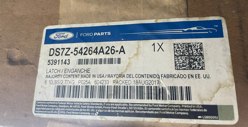 Chapa Delantera Derecha Fusión Mkz Edge Fiesta 2011-2020 Ori