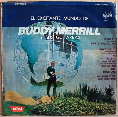 Buddy Merrill - El Excitante Mundo - Lp Año 1966 - Guitarra