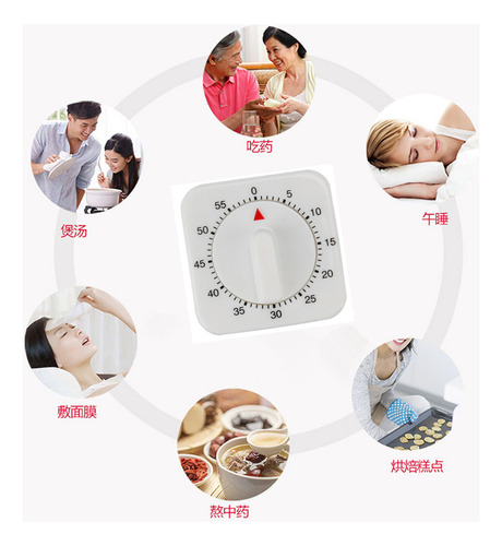 Temporizadores Mecánicos De Cocina De 60 Minutos, Temporizad