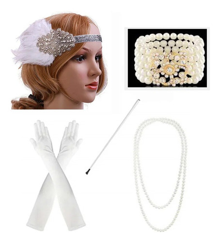 Set De Accesorios Para Disfraz De The Great Gatsby Party, Fl