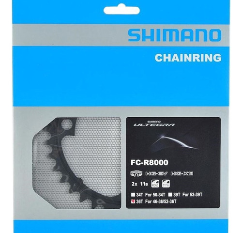 Coroa Engrenagem 36d Shimano Ultegra Fc-r8000 2x11v 110mm