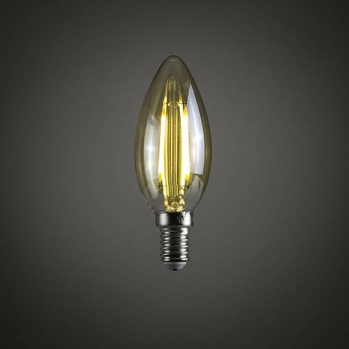 Bombilla Led E14 De 2 W, Color Blanco Cálido, Estilo Vintage
