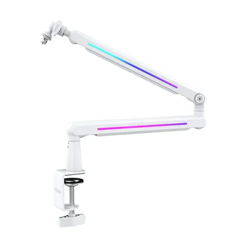 Braço Articulado Fifine BM88 Pro RGB Branco para Microfones