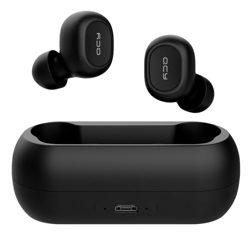 Auriculares Bluetooth 5.0 QCydoBrasil-T-1-c, batería negra de hasta 4 horas, clasificación IPX4, impermeables, inalámbricos, compatibles con Android e iOS