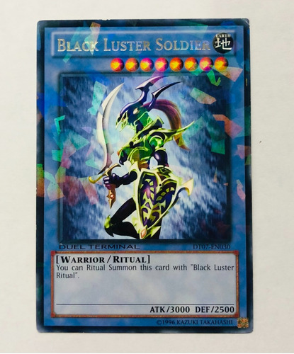 Black Luster Soldier. Rare Duel Terminal. Yugioh!