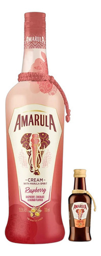 Kit Licor Amarula Raspberry 750ml + Miniatura Amarula Cream