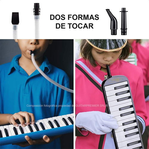 Imagen 4 de 9 de Melodica 32 Teclas Profesional Funda Correa Reforzada Stagg