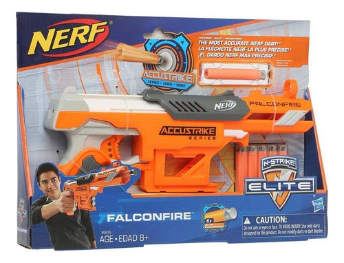 Nerf Falconfire 6 Dardos Accustrike Elite Lanzador (Usado)