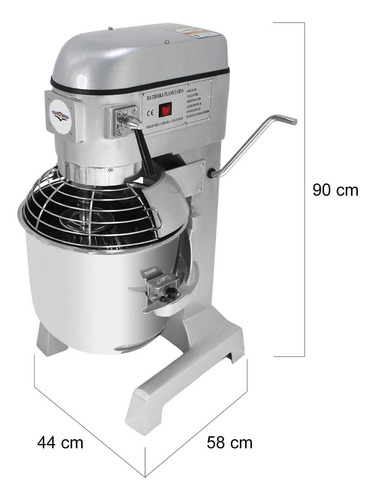 Batidora de pedestal industrial Gutstark MKZ-BATIB30 gris 60 Hz 127 V