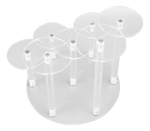 Soporte Para Magdalenas De Acrílico Redondo De 7 Niveles