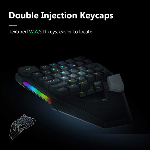 Imagen 5 de 10 de Teclado Keypad Gamer Mecánico Profesional Delux T6 / Rgb