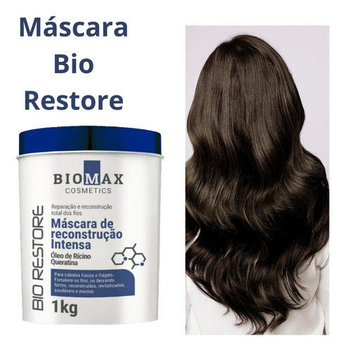 Máscara De Tratamento Reconstrução Sos Capilar Biomax 1 Kg