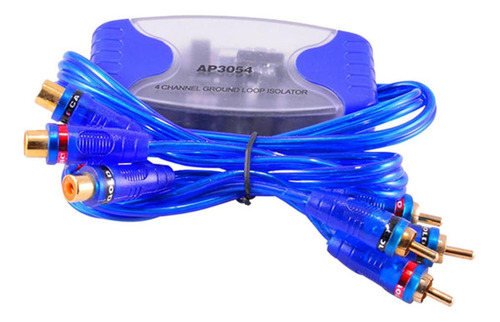 Imagen 3 de 8 de Filtro De Ruido Rca De 4 Canales Suppror Ground Loop