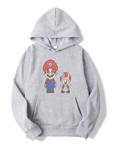 Buzo Mario Bros Canguro Adulto Unisex #1