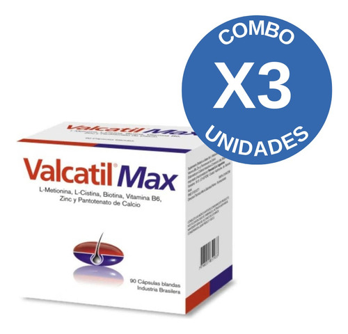 Pack X3 Valcatil Max 90 Capsulas Blandas 