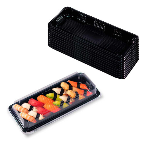 Kit Com 75 Embalagem Delivery Sushi Sashimi Preço