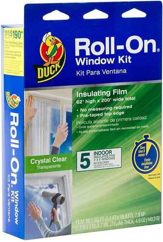 Duck Brand 281068 Kit De Película Aislante De Ra Calidad Par