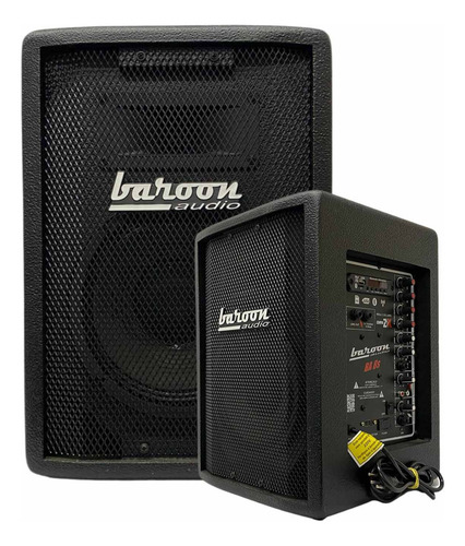 Caixa De Som Ativa Amplificada P/ Celular Tv Palestra Violão Cor Preto 110v 220v Com Chave Seletora