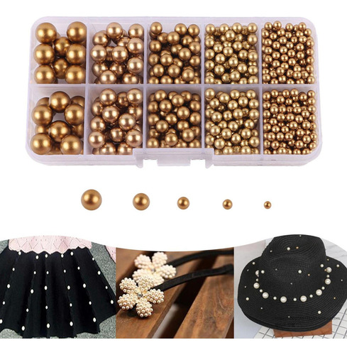 . Cuentas De Perlas Artificiales Sin Agujero, Artesanía Diy