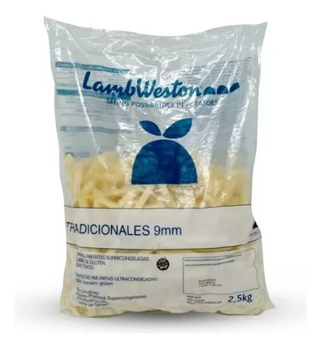 Papas Cong. Tradicional 9mm X 2,5 Kg Lambweston (caja X 6 U)
