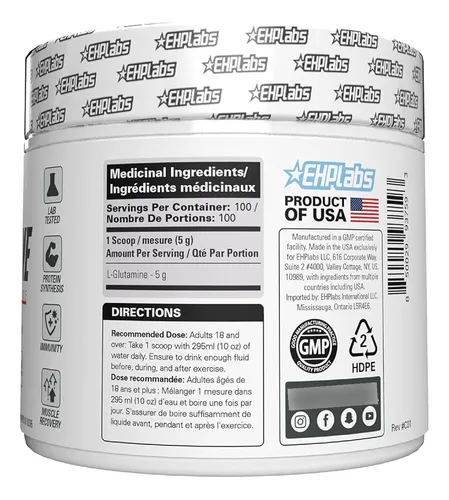 Producto Genérico Compatible Con Ehp Labs L Glutamine Powder
