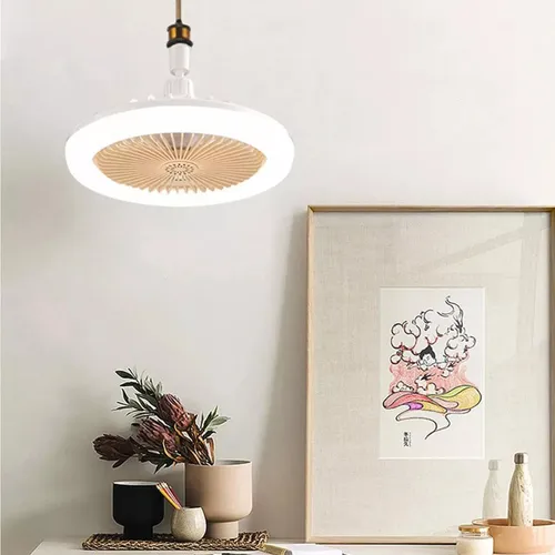 Ventilador De Techo Con Luz Led 36w 3 Niveles Diginet Estructura Blanco Aspas Blanco Diámetro 25 Cm