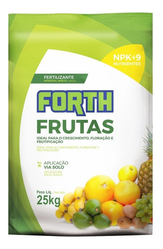 Imagem 1 de 7 de Fertilizante Forth Adubo Para Frutas - 25kg