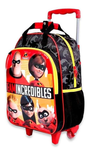 Mochila De Rodinhas Escolar Os Incríveis Team Incredibles
