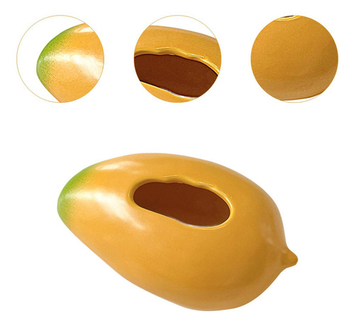 Jarrón De Cerámica Con Forma De Mango, Maceta Decorativa