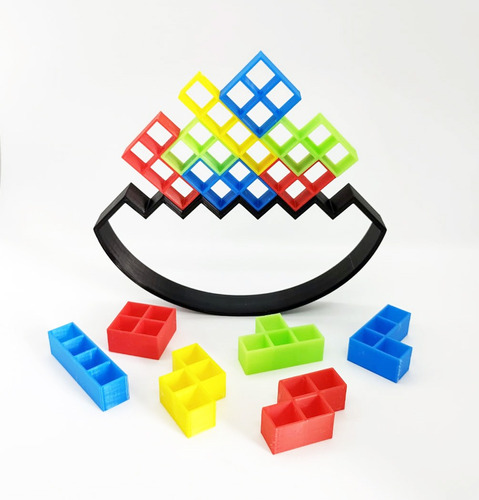 Tetris Balance Juego Equilibrio 32 Piezas Ydado Impresión 3d