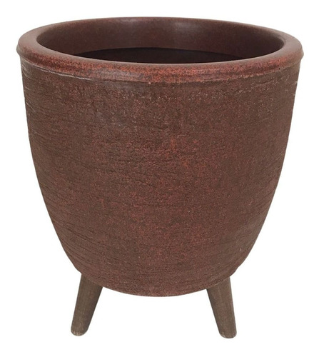 Alpe & Aritana vaso para plantas de chão de com tripé de madeira  20cm cor marrom