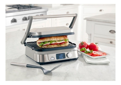 Imagen 4 de 4 de Parrilla Eléctrica Grill Digital Cuisinart Gr-5bes