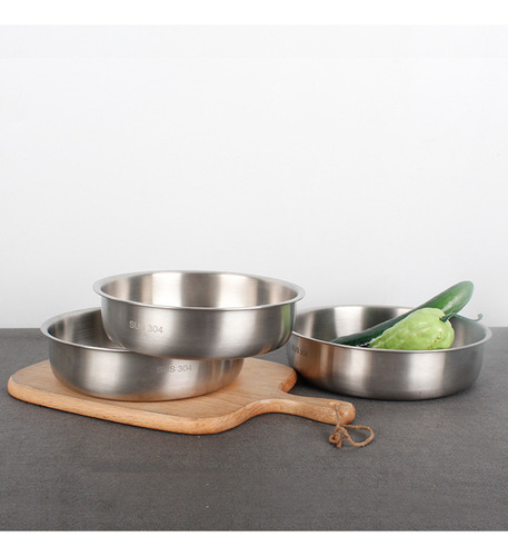 Plato De Acero Inoxidable Para Servir Buffet, Bandeja Para P