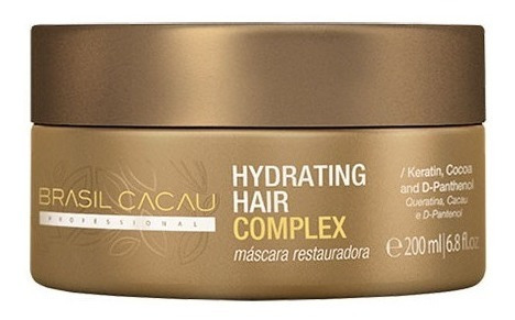 Máscara Sin Sal Brasil Cacau Hydrating Hair Complex 200ml