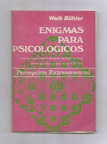 Weiss Bühler Enigmas Para Psicólogos Libro Usado 