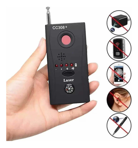 Detector Localizador Cc308 De Cameras Escutas Espião Grampos