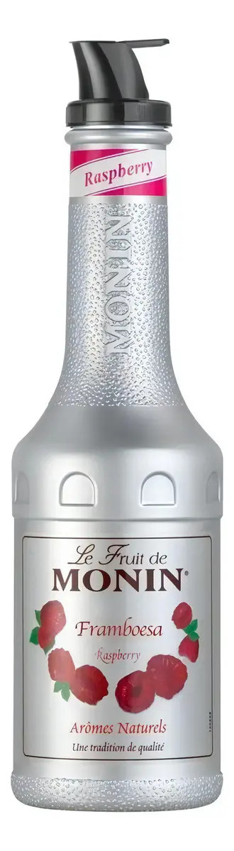 Purê Monin Framboesa 1L Para Bebidas e Sobremesas