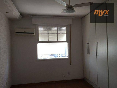 Apartamento Com 2 Dormitórios Para Alugar, 120 M² Por R$ 3.600,00/mês - Gonzaga - Santos/sp - Ap6155