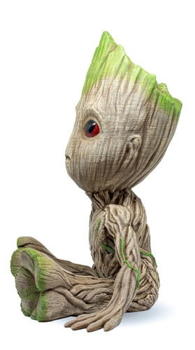 Imagen 4 de 4 de Baby Groot Sentado Figura Impresa En 3d Excelente Calidad