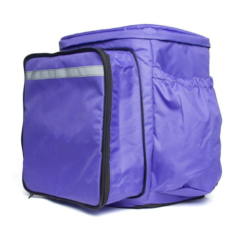 Mochila/bag Impermeável Térmica Motoboy Delivery Rx Cor Violeta-escuro Desenho do tecido Lisa